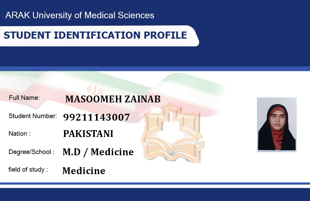 Ms.Mosoomeh Zainab Arak University of Medical Sciences